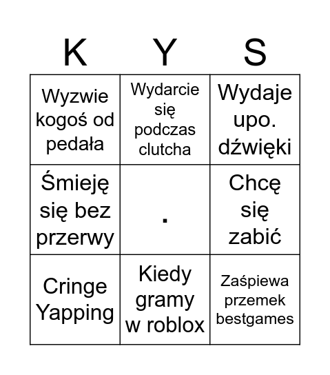 Julka Bingo Card