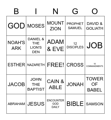 TVC BINGO Card
