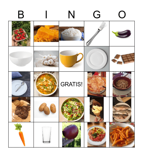 CIBO ITALIANO Bingo Card
