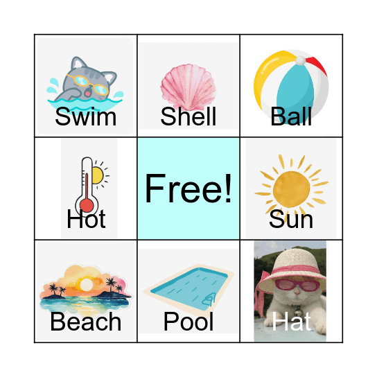 Summer Bingo Card