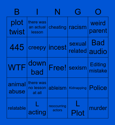 tmmrw teachings Bingo Card