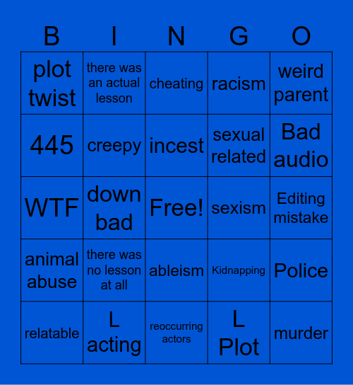 tmmrw teachings Bingo Card