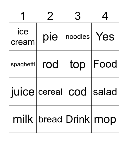 Beginner August Week 1 Bingo Card