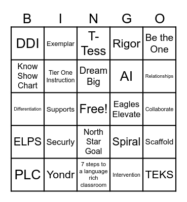 BOY BINGO Card