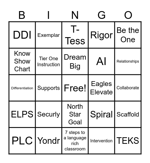 BOY BINGO Card