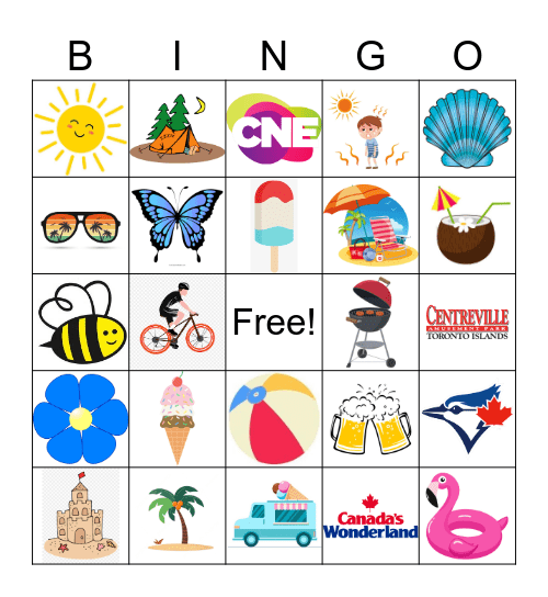 Summer Bingo Card