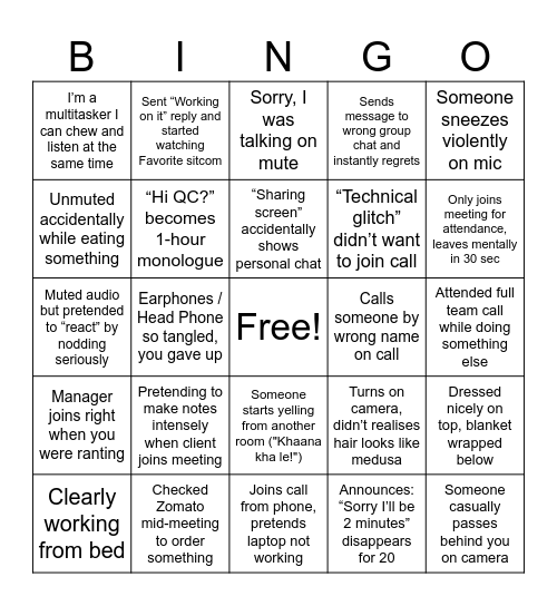 Himalaya Bingo Card