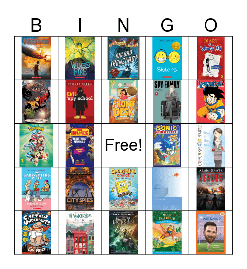 Book Bingo Card