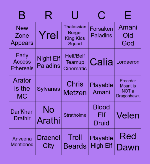 Midnight Reveal & Launch Bingo Card