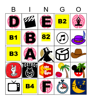 test image cards Bingo Card