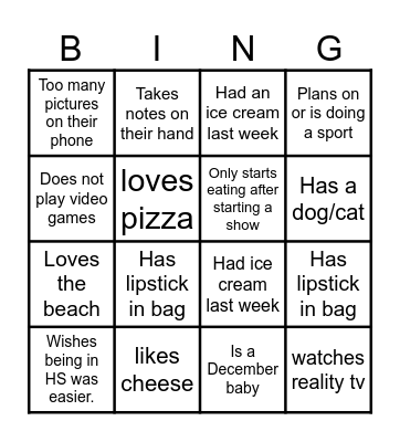 Digital Marketing Bingo Card