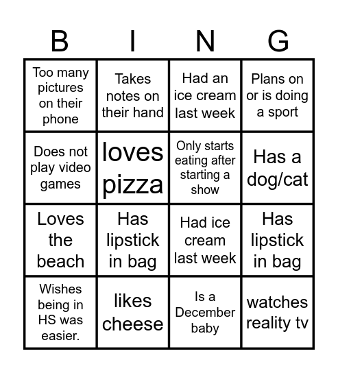 Digital Marketing Bingo Card