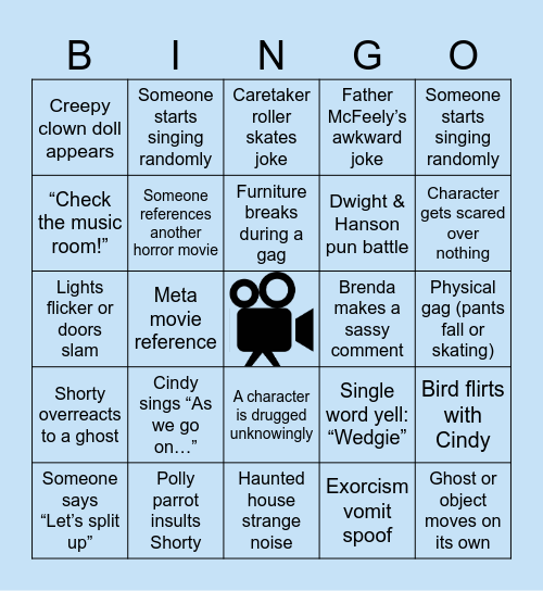 Scary Movie 2 x Ejiro’s Birthday Bingo Card
