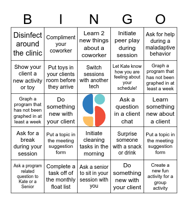 Johnston Stride Coffee Bingo Card