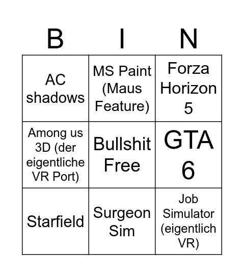 Partner Showcase Bullshit Bingo Card