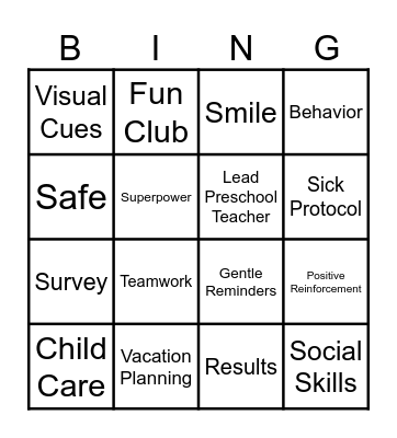 Buzzword Bingo Card