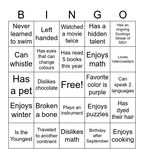 ASEC ICE BREAKER Bingo Card