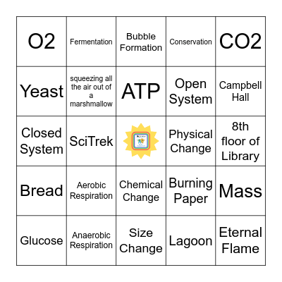 Review BINGO Card
