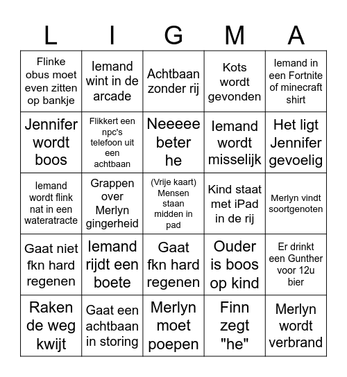 Deutschland labour Bingo Card