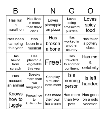 Church Bingo1 Bingo Card