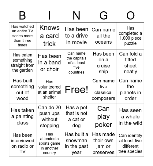 Church Bingo 3 Bingo Card