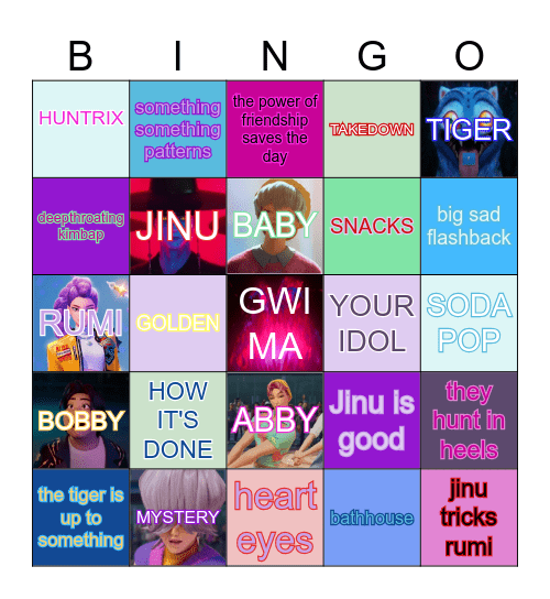 SABER KPDH BINGO Card
