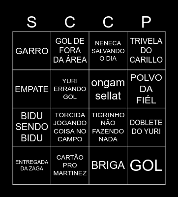 Corinthians x Porqueiras Bingo Card