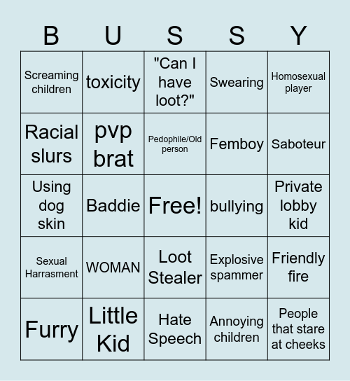 Animal Company Bingo Card