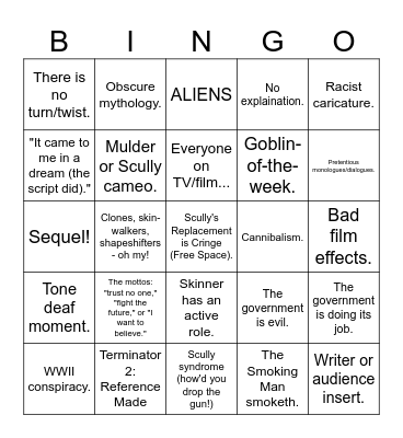 I WANT TO BINGO Card