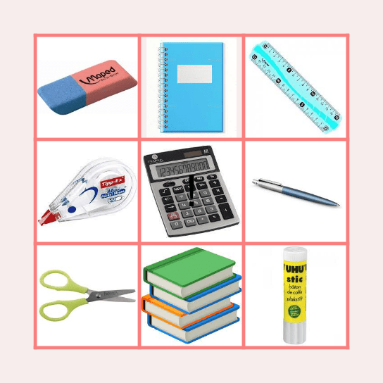 Back to school! Bingo Card