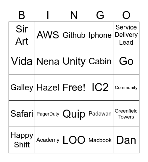 Batwing Bingo 2 Bingo Card