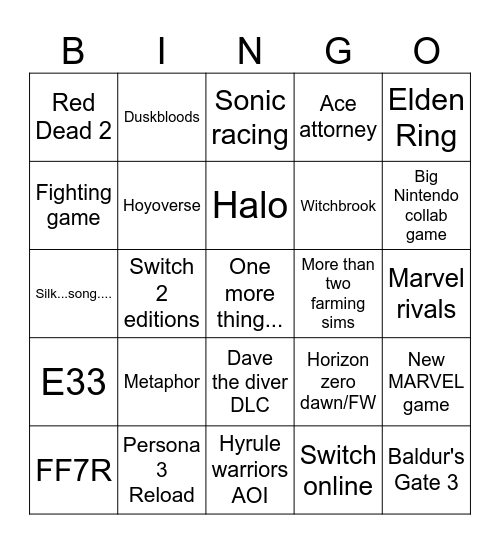 partner direct 7/31/25 Bingo Card