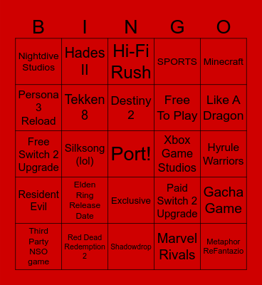 Partner Direct 6/31/25 Bingo Card