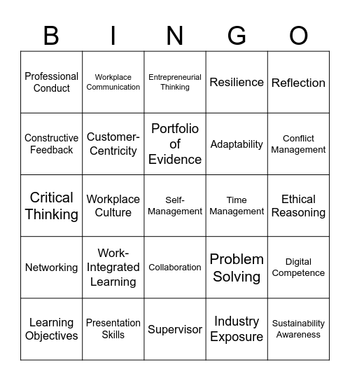 WI33 Refresher 2025 Bingo Card