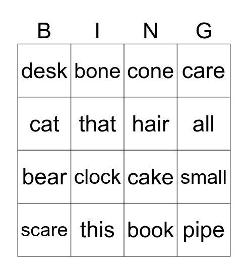Bingo Card