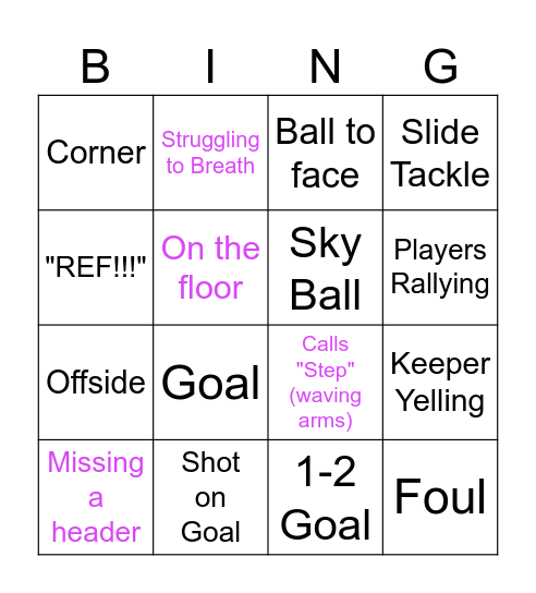 Em's Wraysbury Bingo Card