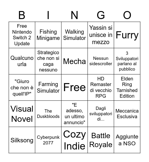 Silksong Today! Bingo Card