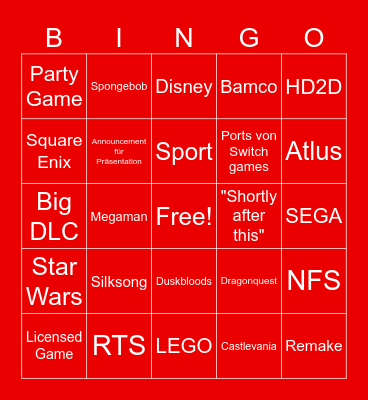 Partner Showcase Bingo Card