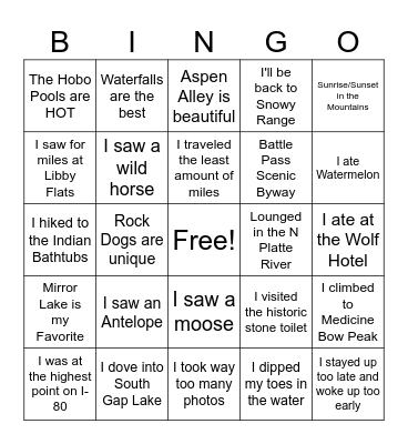 Girls Trip Bingo Card
