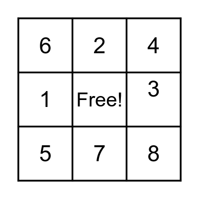 Wild Card Bingo Card