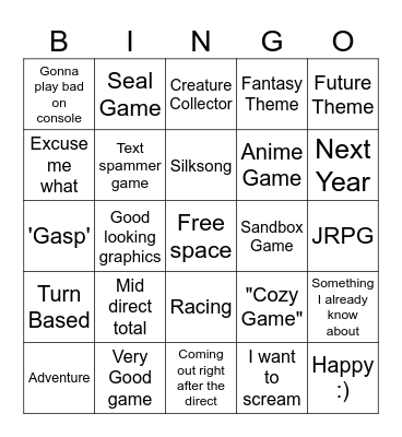 Birthday Direct Bingo! Bingo Card