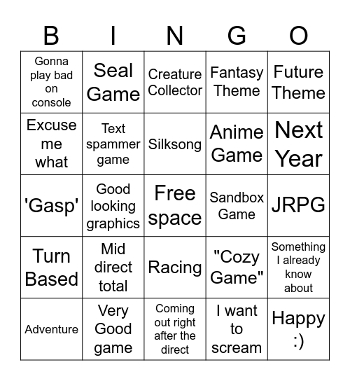 Birthday Direct Bingo! Bingo Card