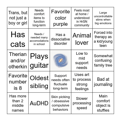 How much do you have in common with Bingo Card
