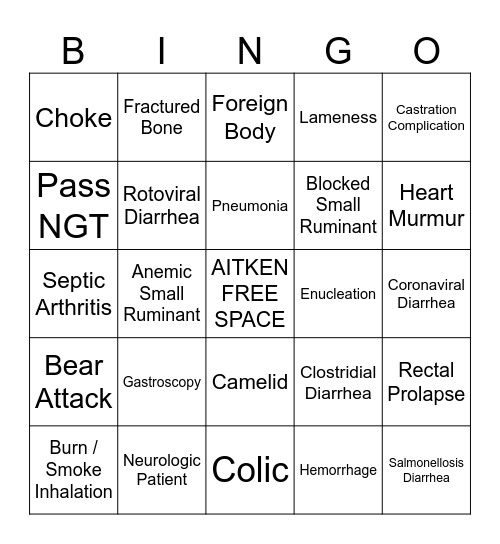 ECC BINGO Card Bingo Card