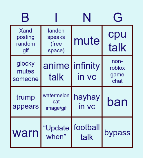 Watcher #general bingo ❤️‍🩹😭 Bingo Card