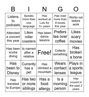 Q3 PI Planning Bingo! Bingo Card