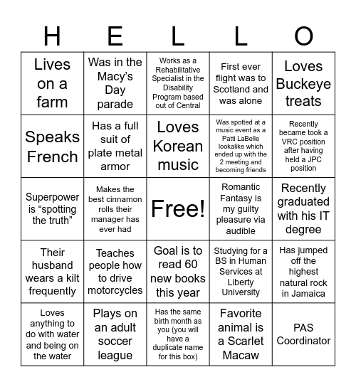 NCST FALL 2025 BLACKOUT BINGO Card