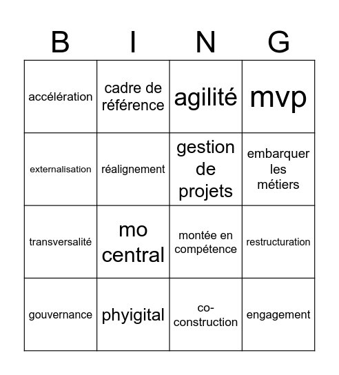 Maxibullshit Bingo Card