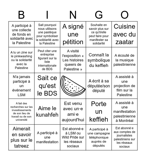 LSM4Pal @ Wild Pride Bingo Card