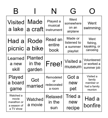 Centennial MS Staff Bingo Card